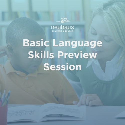 Basic Language Skills Preview Session