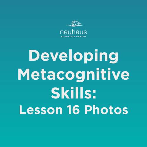 Developing Metacogntive Skills: Naming Photos - Lesson 16
