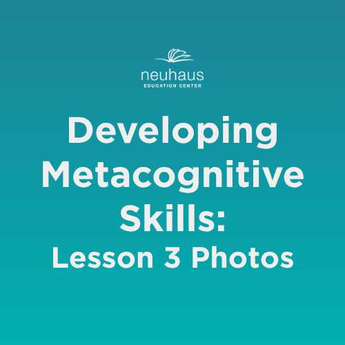 Developing Metacogntive Skills: Naming Photos - Lesson 3