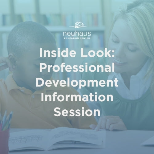 Inside Look: Professional Development Information Session