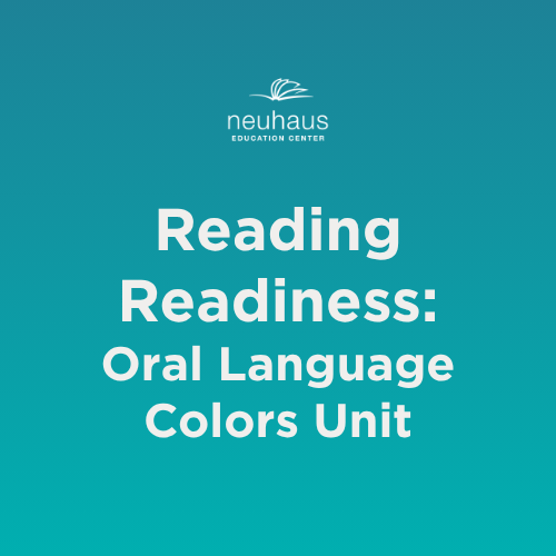 Reading Readiness - Oral Language - Colors Unit