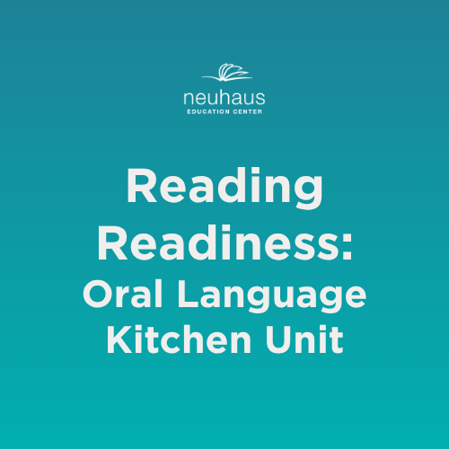 Reading Readiness - Oral Language - Kitchen Unit