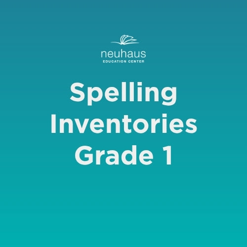 Spelling Inventories Grade 1