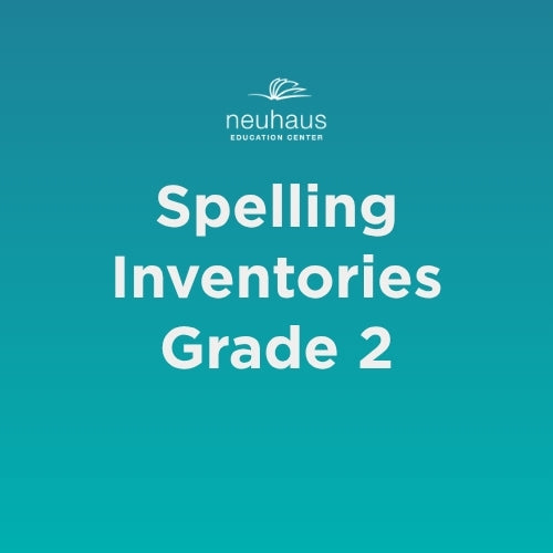 Spelling Inventories Grade 2