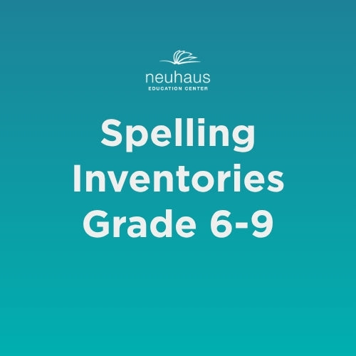 Spelling Inventories Grades 6-9