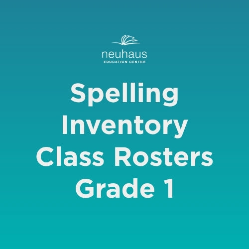 Spelling Inventory Class Rosters Grade 1
