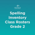 Spelling Inventory Class Rosters Grade 2