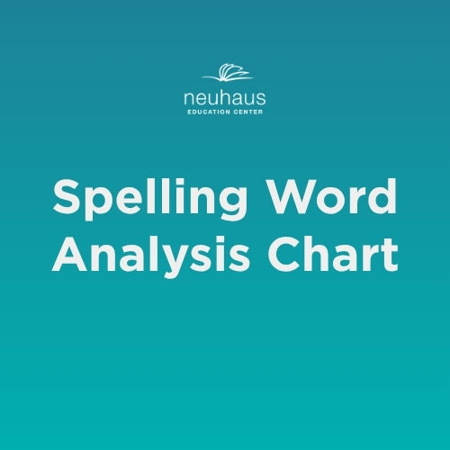 Spelling Word Analysis Chart