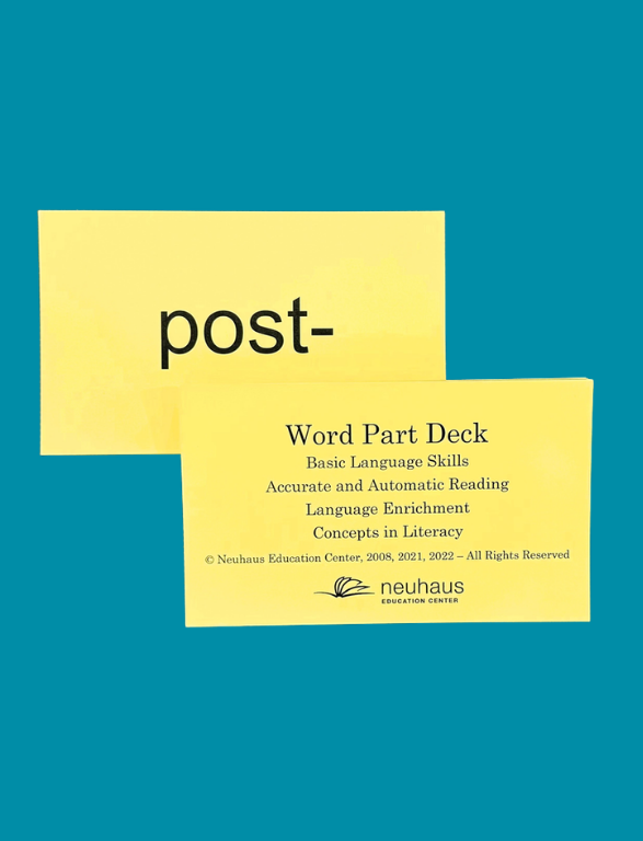 Word Part Deck