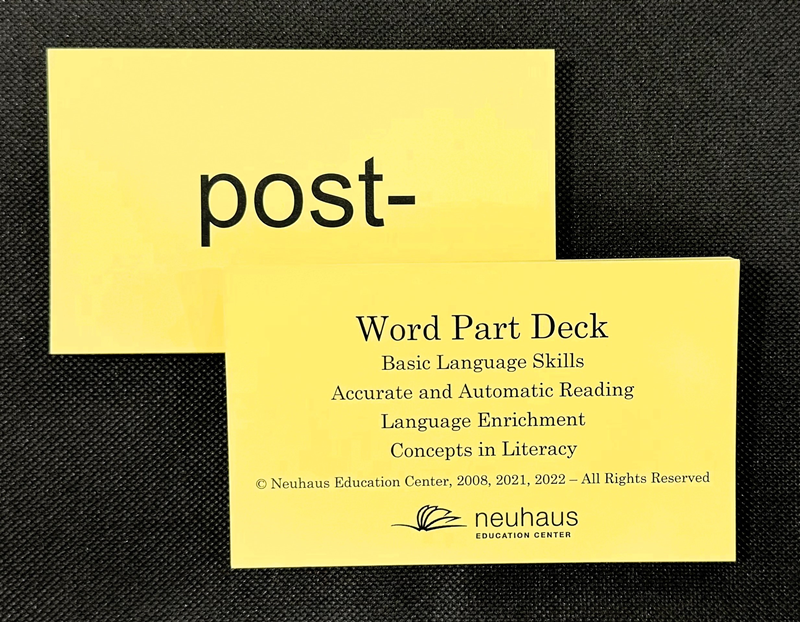 Word Part Deck cover